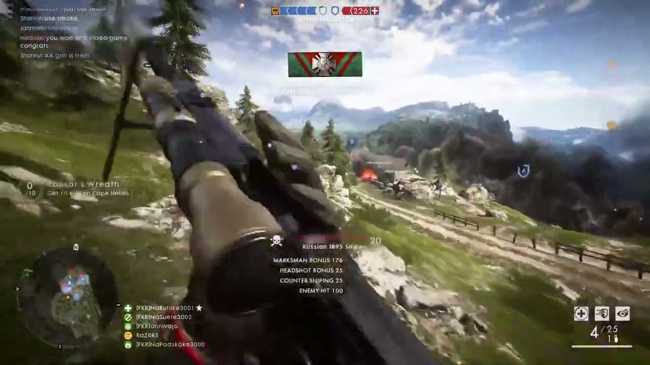 Sniper Revenge In Monte Grappa Battlefield 1 Moments