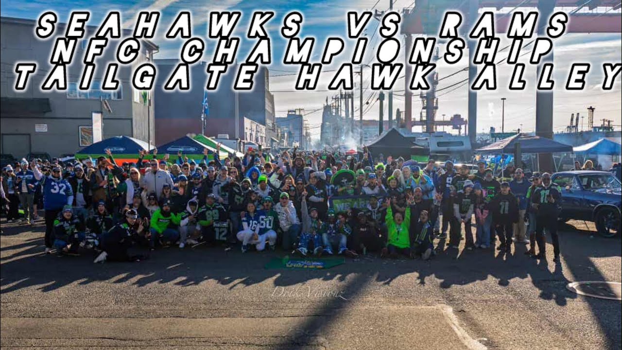 Seahawks vs Rams NFC Championship Hawk Alley tailgating 