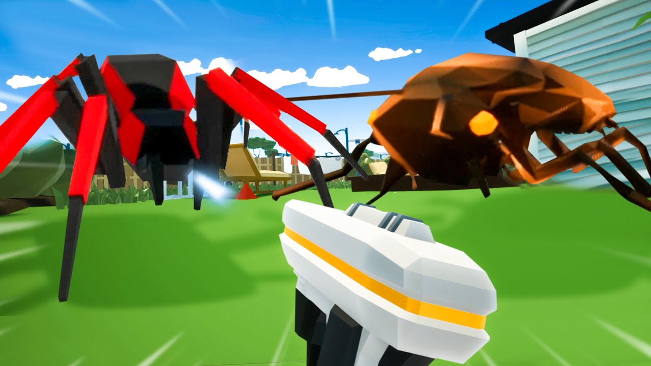 LASER GUN vs GIANT SPIDERS AND ROACHES! - Kill it With Fire Gameplay Part 13 | Pungence