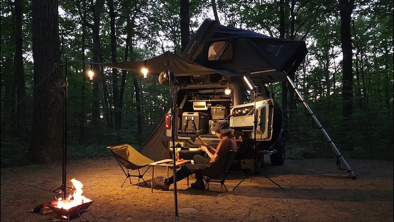 Relaxing Camping in Nature | Sleep, Eat & Stay Cozy in an iKamper RTT | Bronco Camping, ASMR