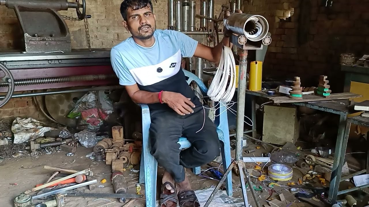 Crompton electric submersible motor rewinding #motorwinding #waterpump #cromptongreaves #iti