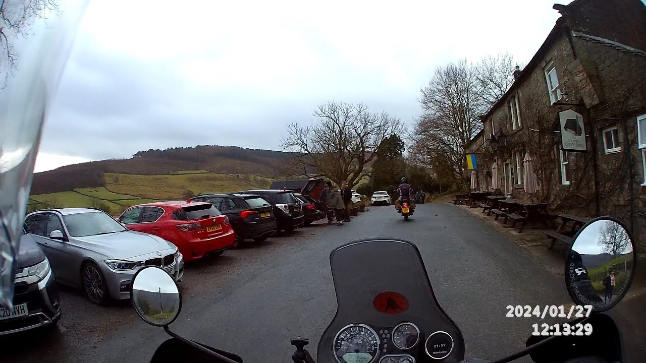 The Royal Enfield Himalayan and Classic 350 ride from Barden to Burnsall