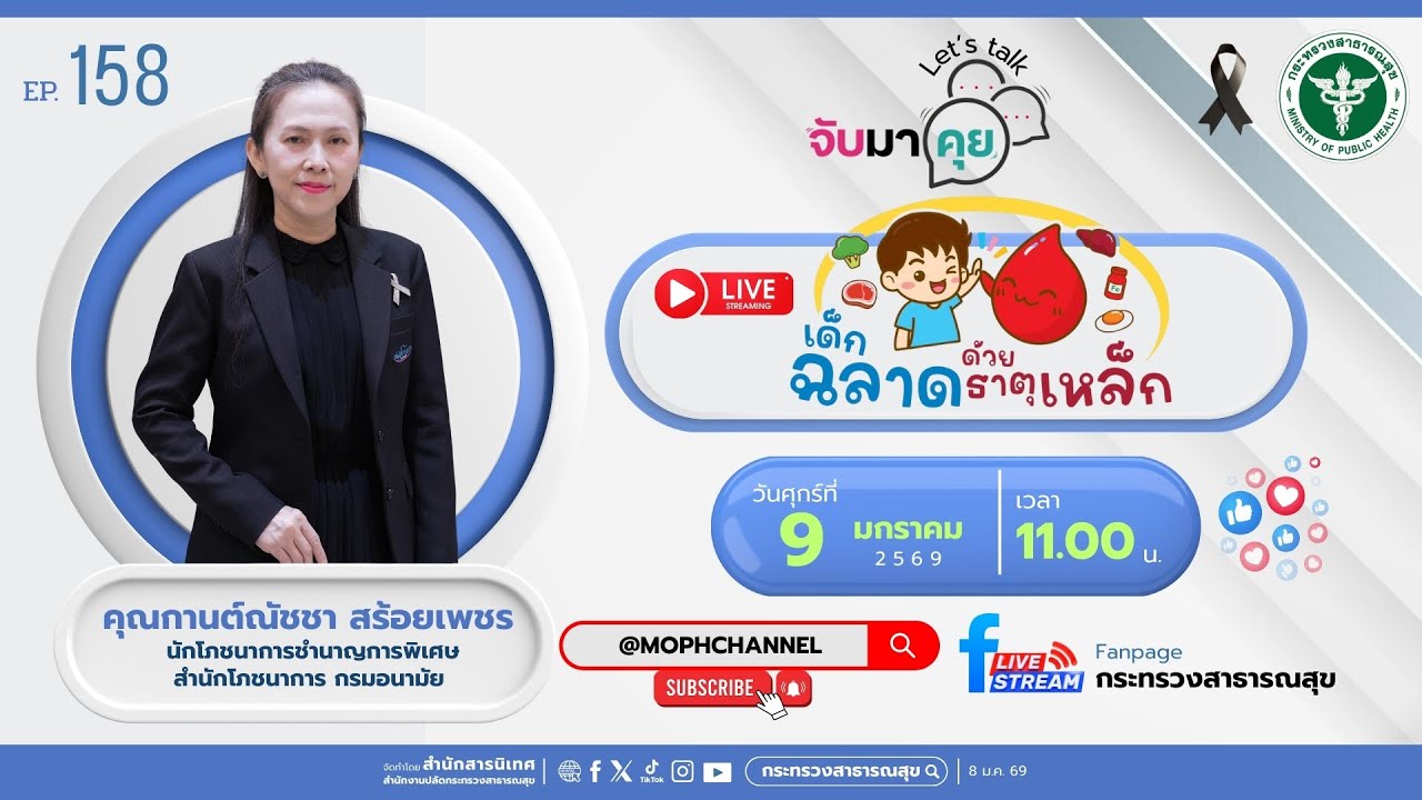 จับมาคุย EP.158 เด็กฉลาดด้วยธาตุเหล็ก