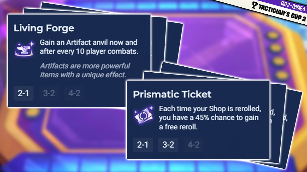 3x Living Forge und 3x Prismatic Ticket?! xD | TFT Tactician's Cup 2 Tag 2 Game 4