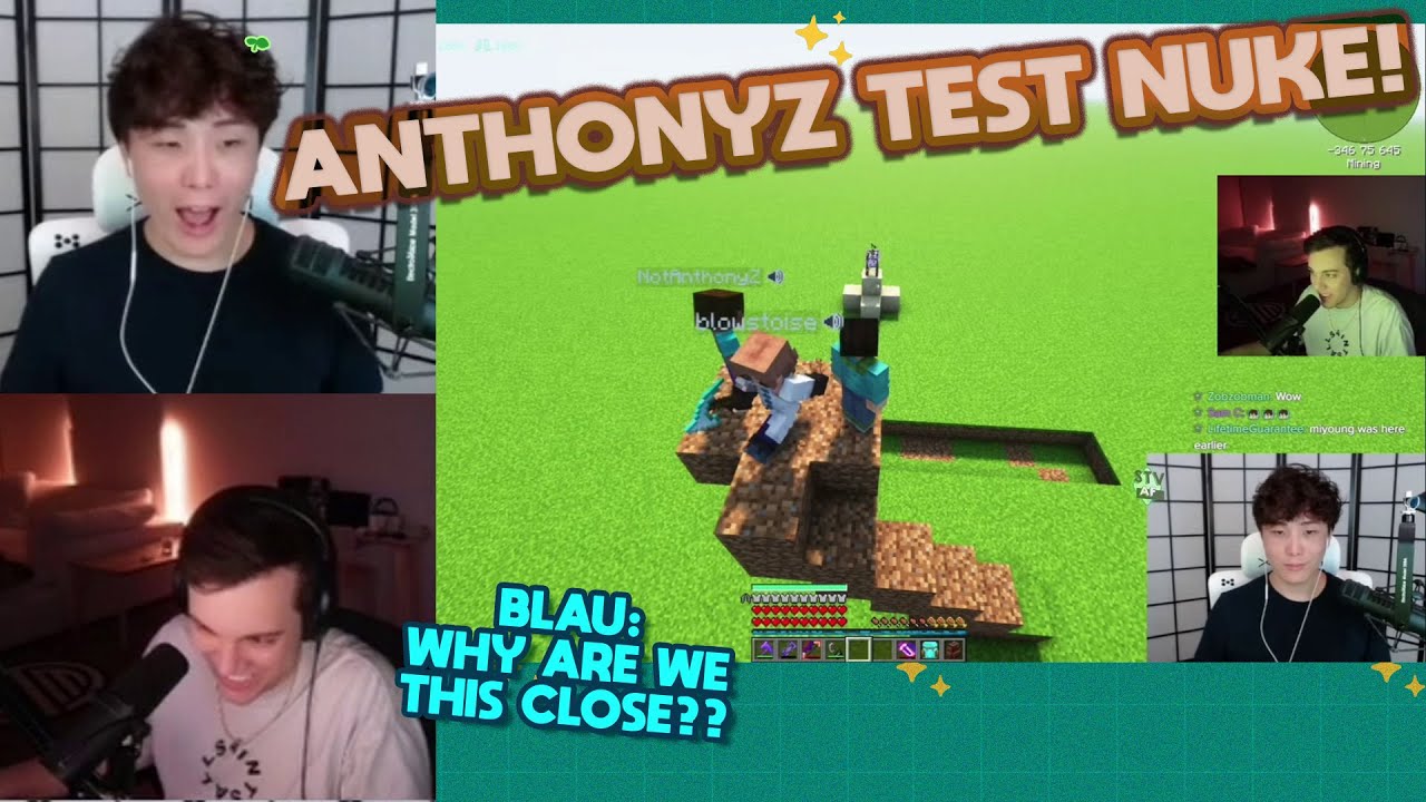 Why are we this close? AnthonyZ IS VISITING Sykkuno's thing and watch NUKE TESTING TOGETHER!