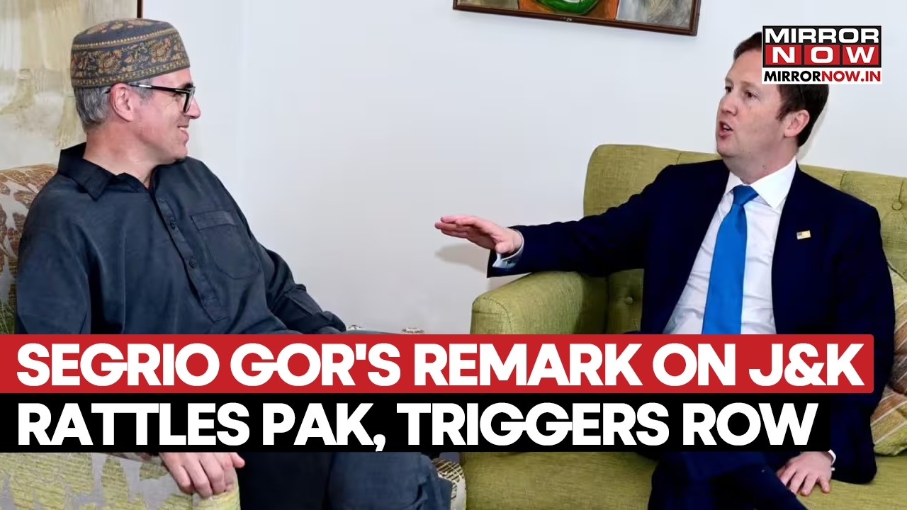 US-Pakistan Tensions Rise After US Envoy Sergio Gor Calls Jammu & Kashmir Part Of India | Watch