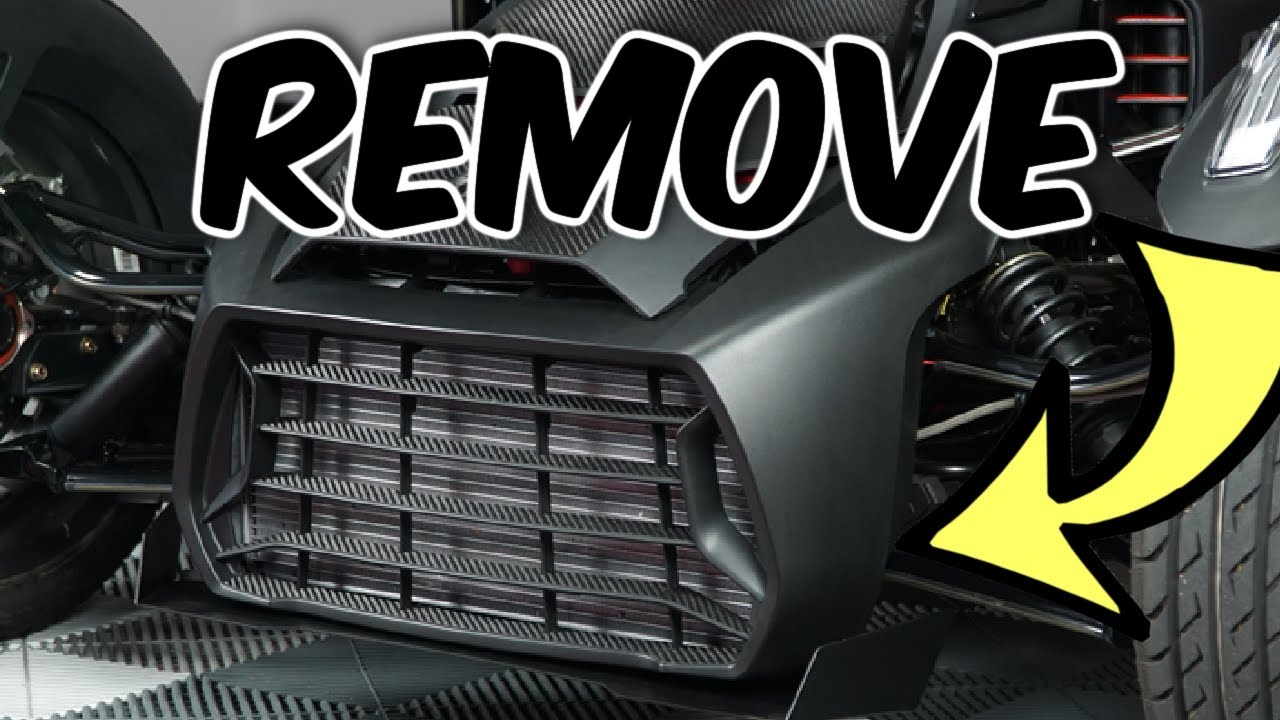can am ryker remove front fascia in 30 seconds - Ryker bike shop
