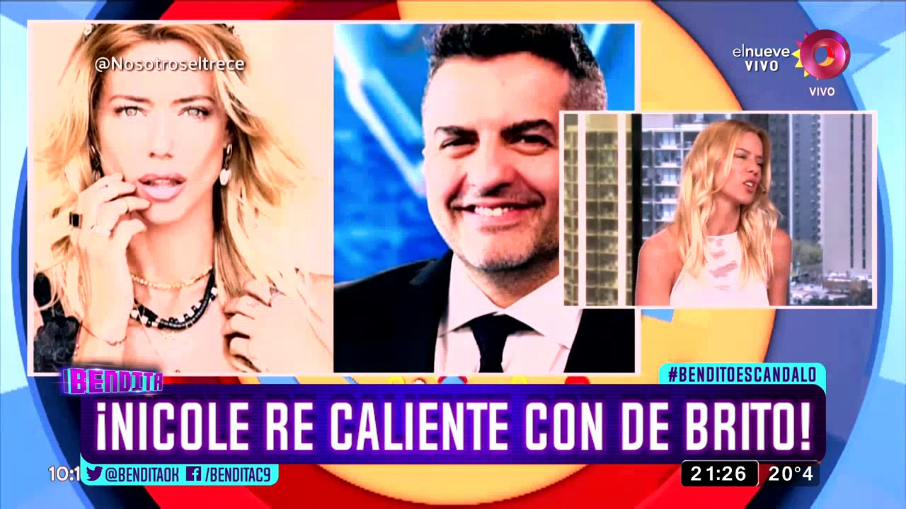 ¡Nicole recaliente con de Brito!