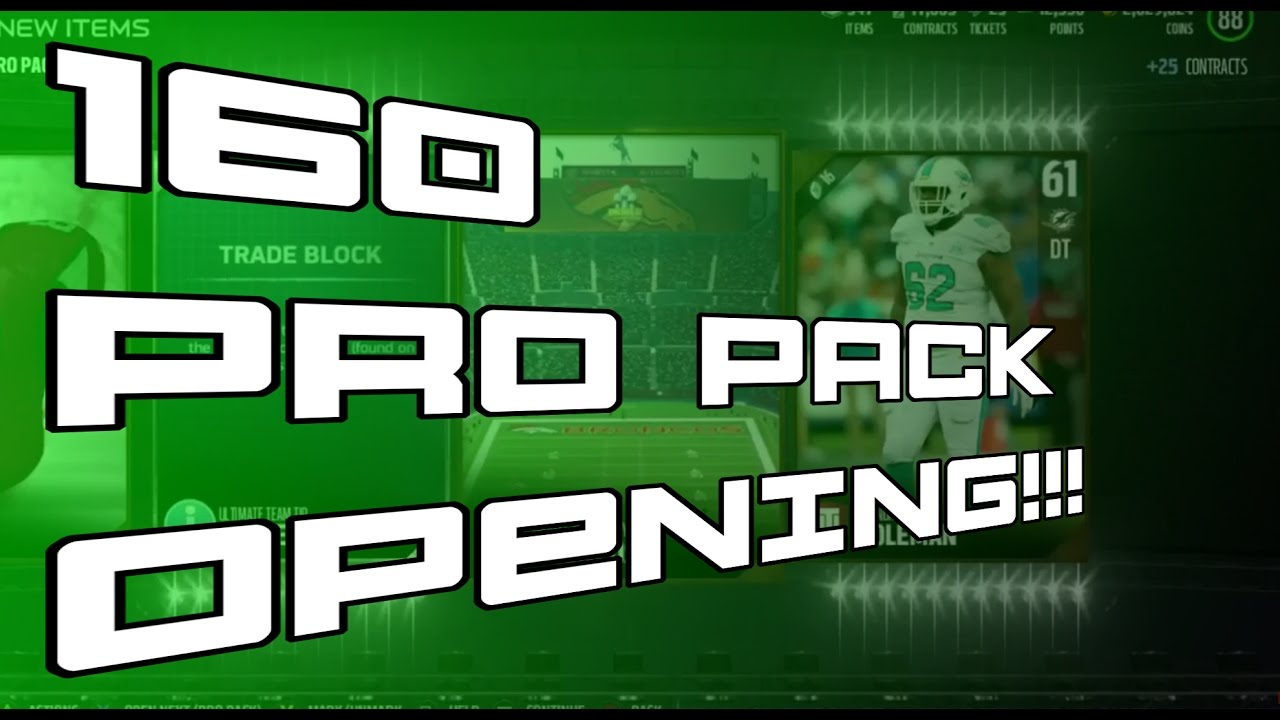 160 PRO PACK OPENING!!!!!!! MUT 17 PACK OPENING
