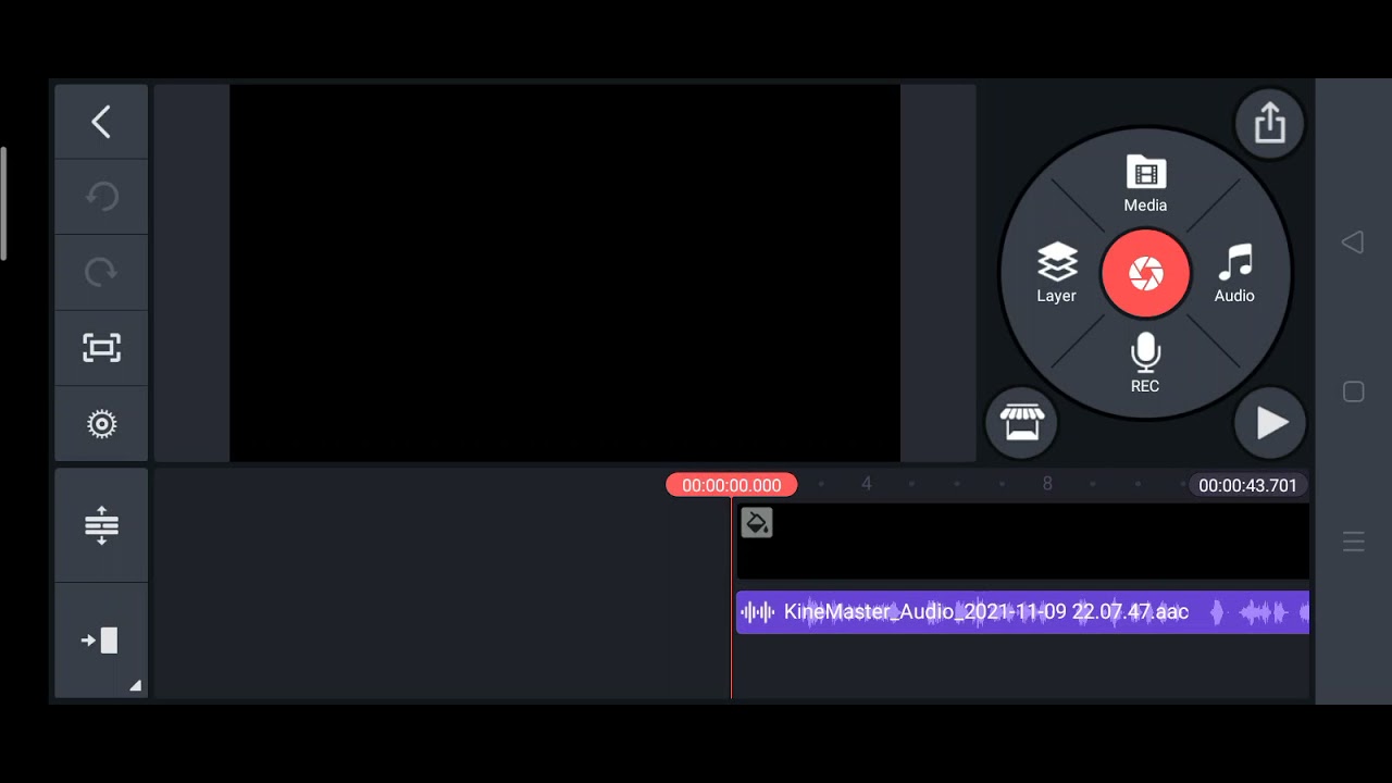 How to Trim/Split Audio in KineMaster.Kinemaster audio editing course 2.