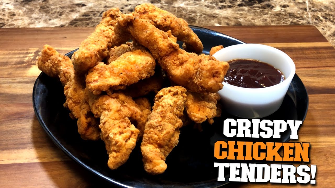 How To Make CRISPY CHICKEN TENDERS!