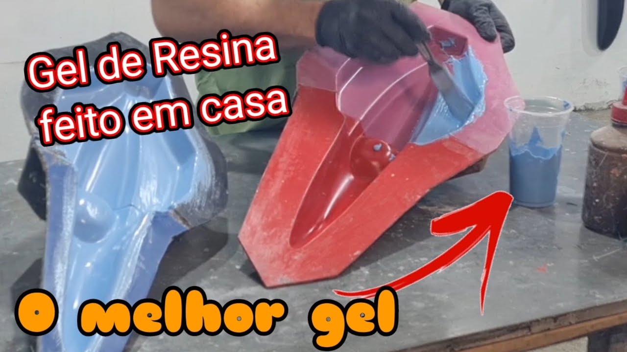 Gel coat feito em casa fundo do quintal 