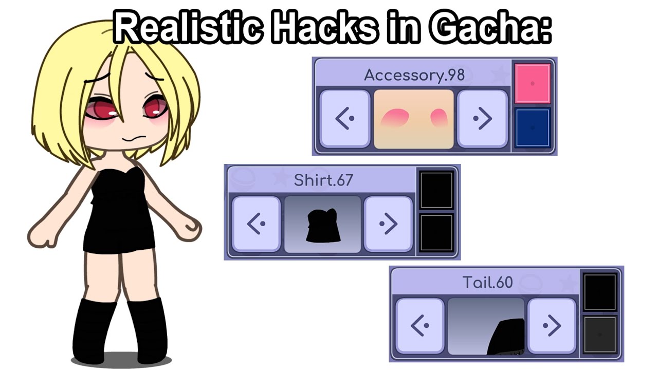 Realistic Hacks in Gacha Life: 😳👈