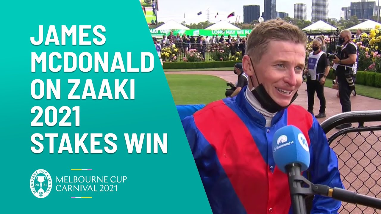 James McDonald Interview After Zaaki Win 2021 Mackinnon Stakes | Melbourne Cup Carnival | Channel 10