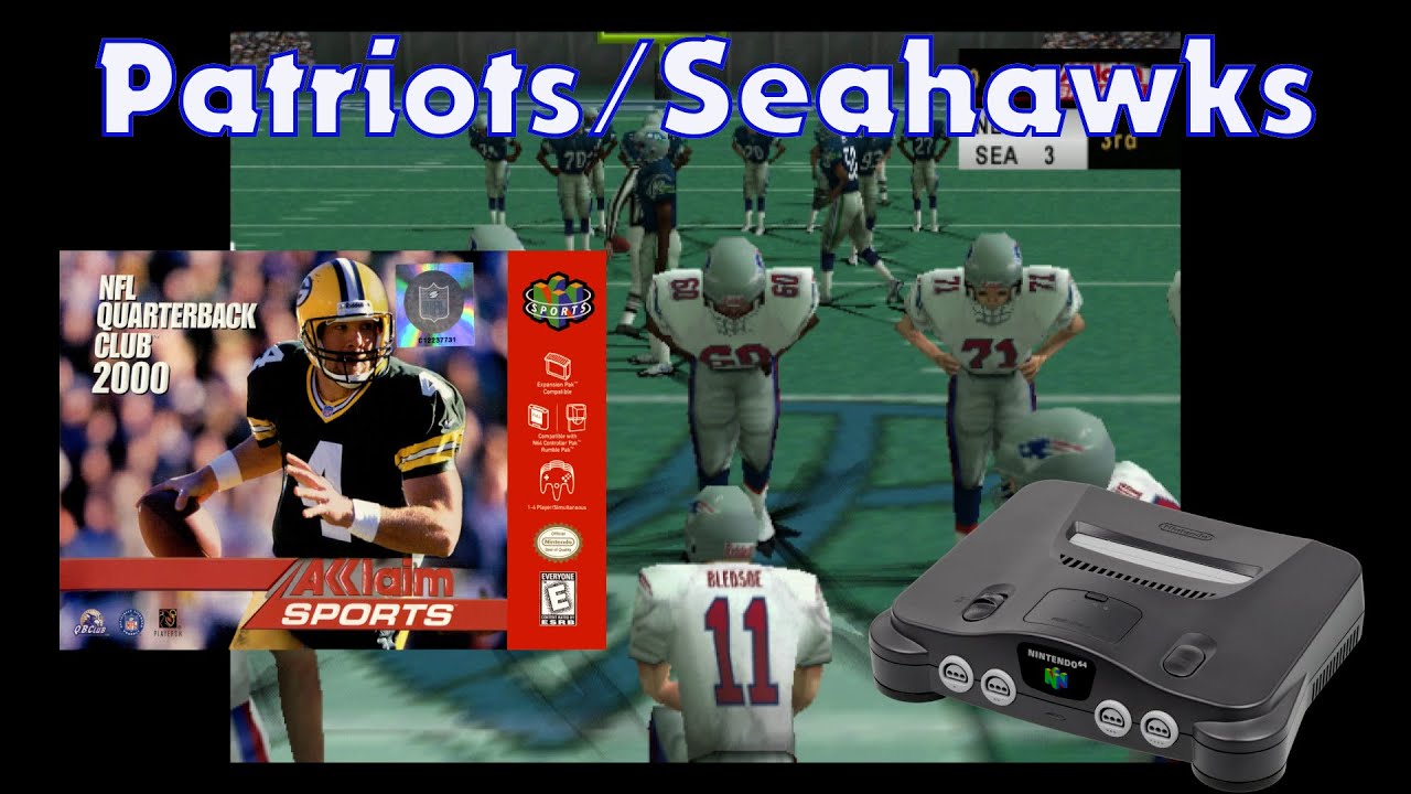 Patriots / Seahawks Sim - NFL Quarterback Club 2000 - Nintendo 64 (1999)