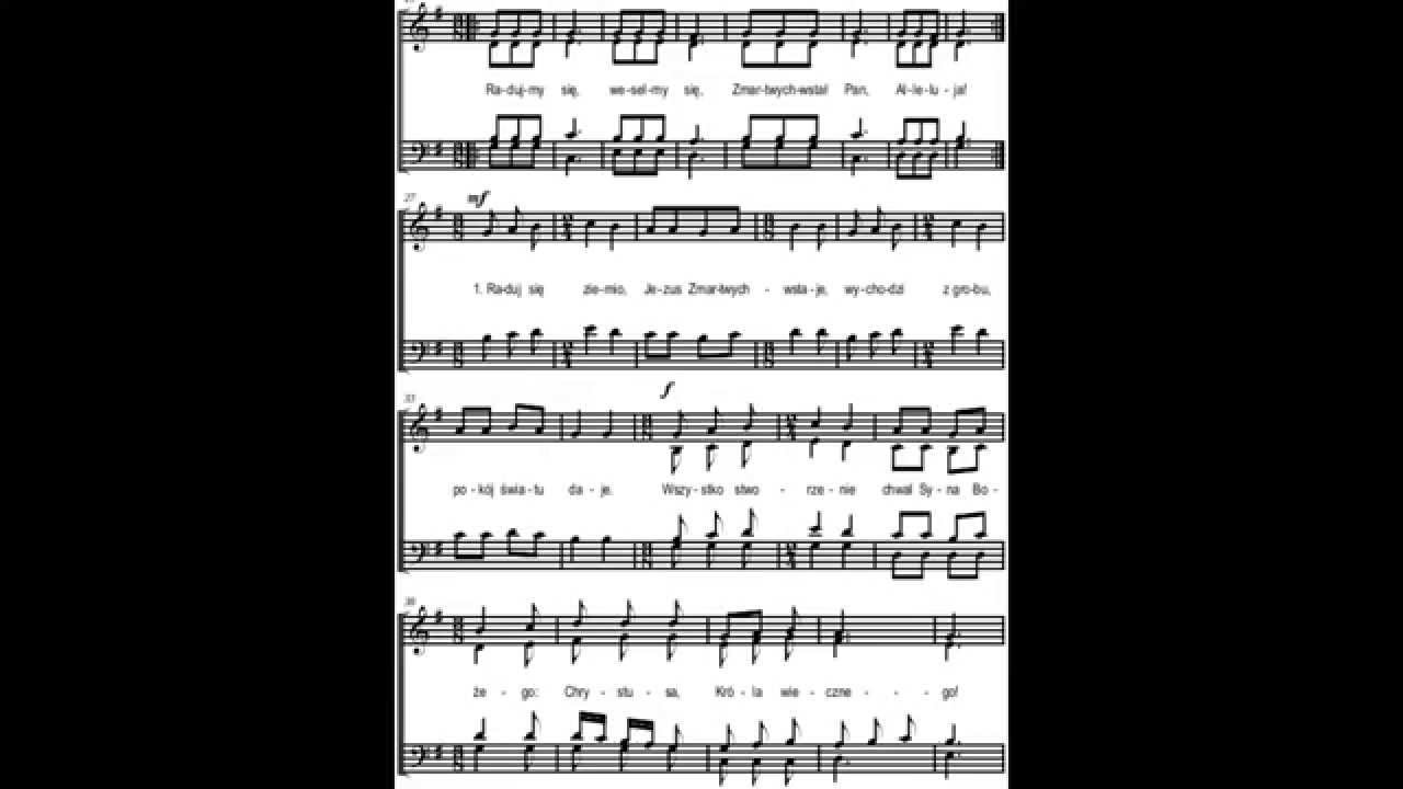 Radujmy się, Zmartwychwstał Pan Chór