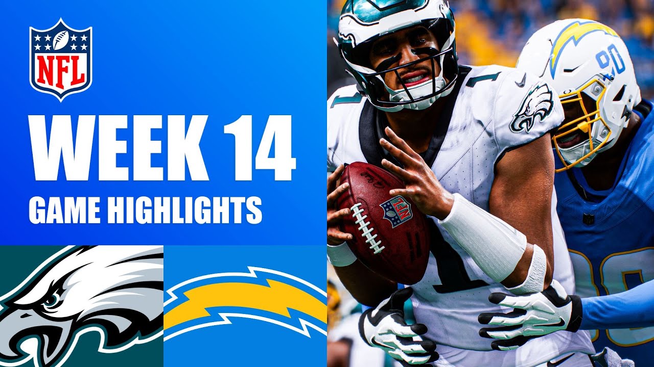 Eagles vs. Chargers Week 14 - Madden 25 Simulation Highlights (Updated Rosters)
