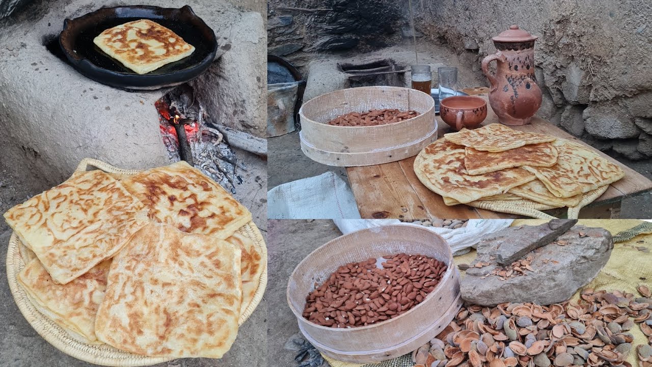 أحسن الحياة في المساء الريف الذي يحبها الجميع .. تهريس اللوز البلدي