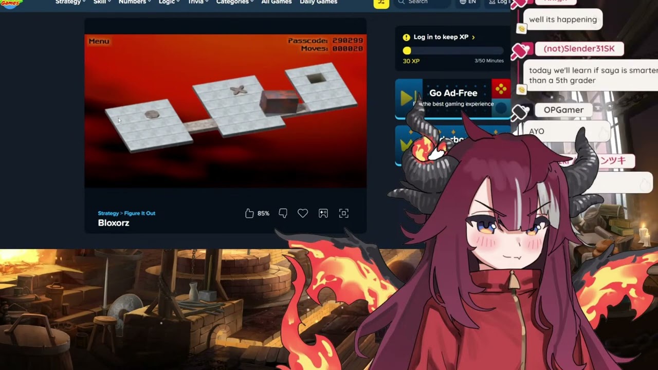 Pro gamer Saya losing to a child game