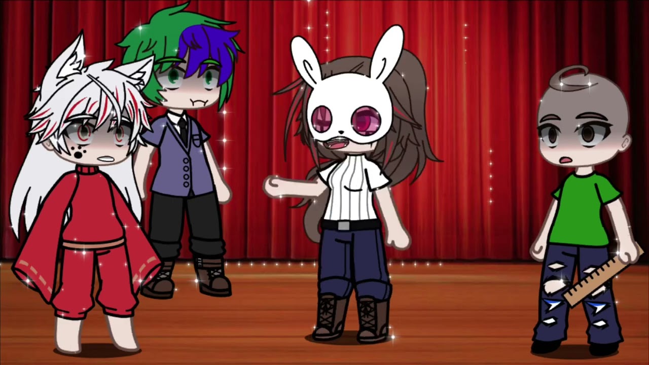 Fandom singing battle (Deku, Inuyasha, Baldi, and William Afton)