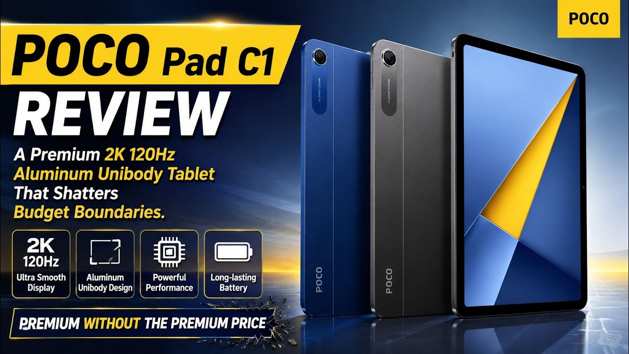POCO Pad C1 Review; A Premium 2K 120Hz Aluminum Unibody Tablet That Shatters Budget Boundaries