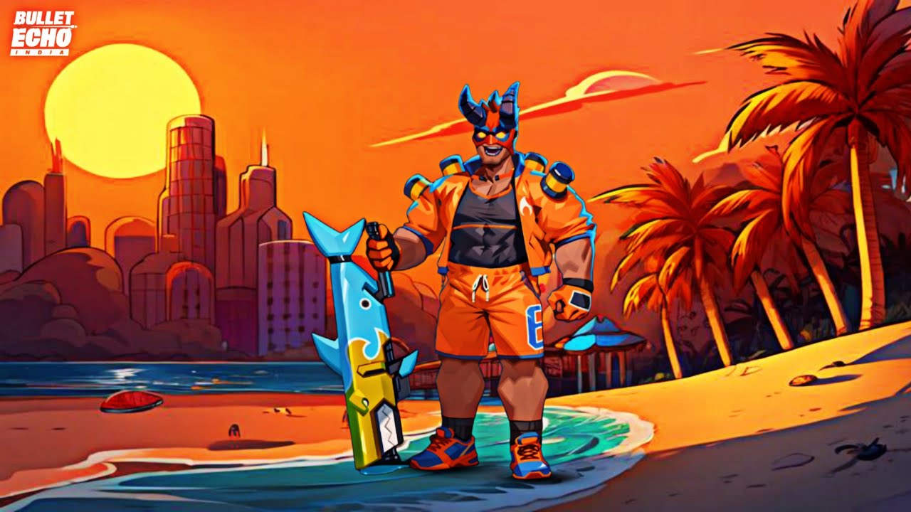 BEACH RAMSAY SKIN GAMEPLAY IN BULLET ECHO INDIA