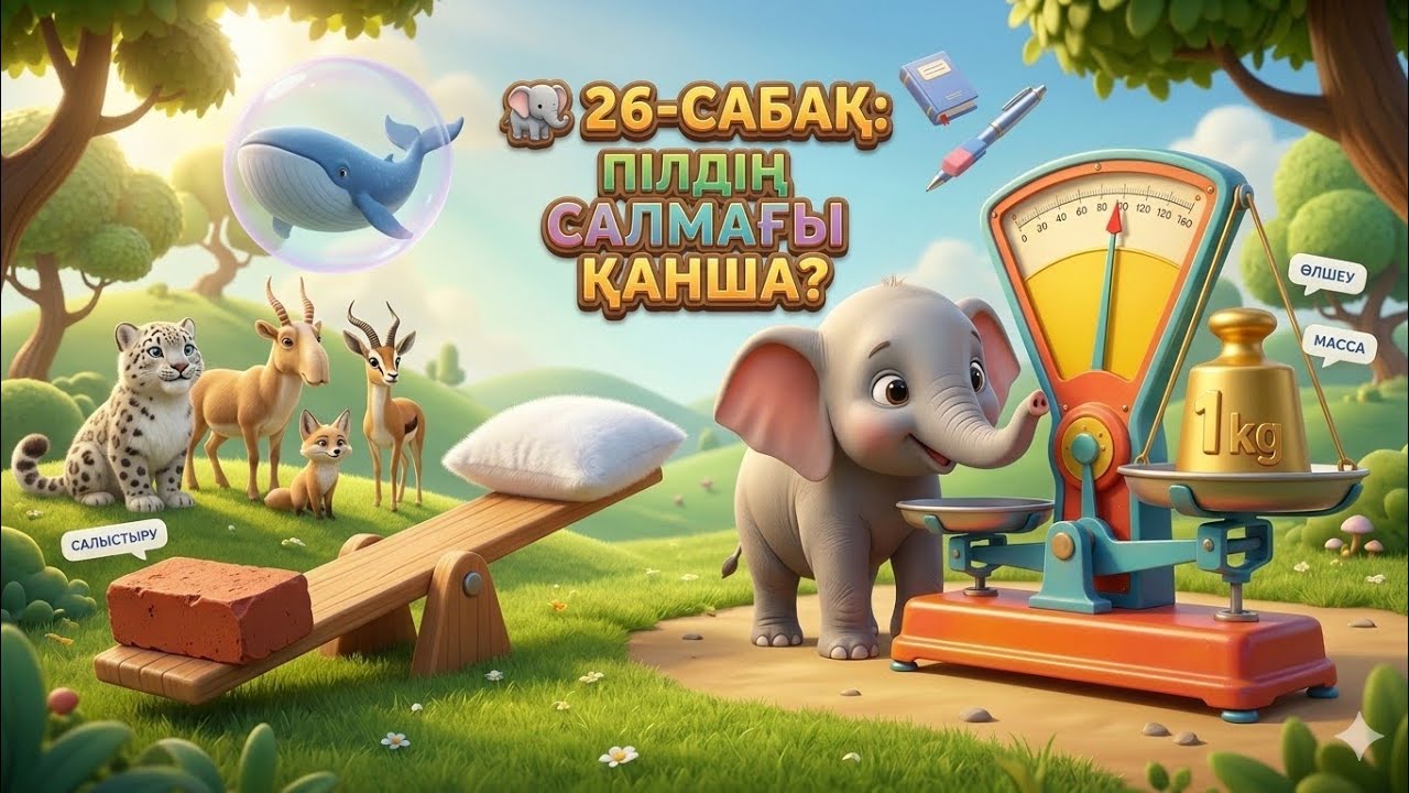 26-сабақ: Пілдің салмағы қанша?