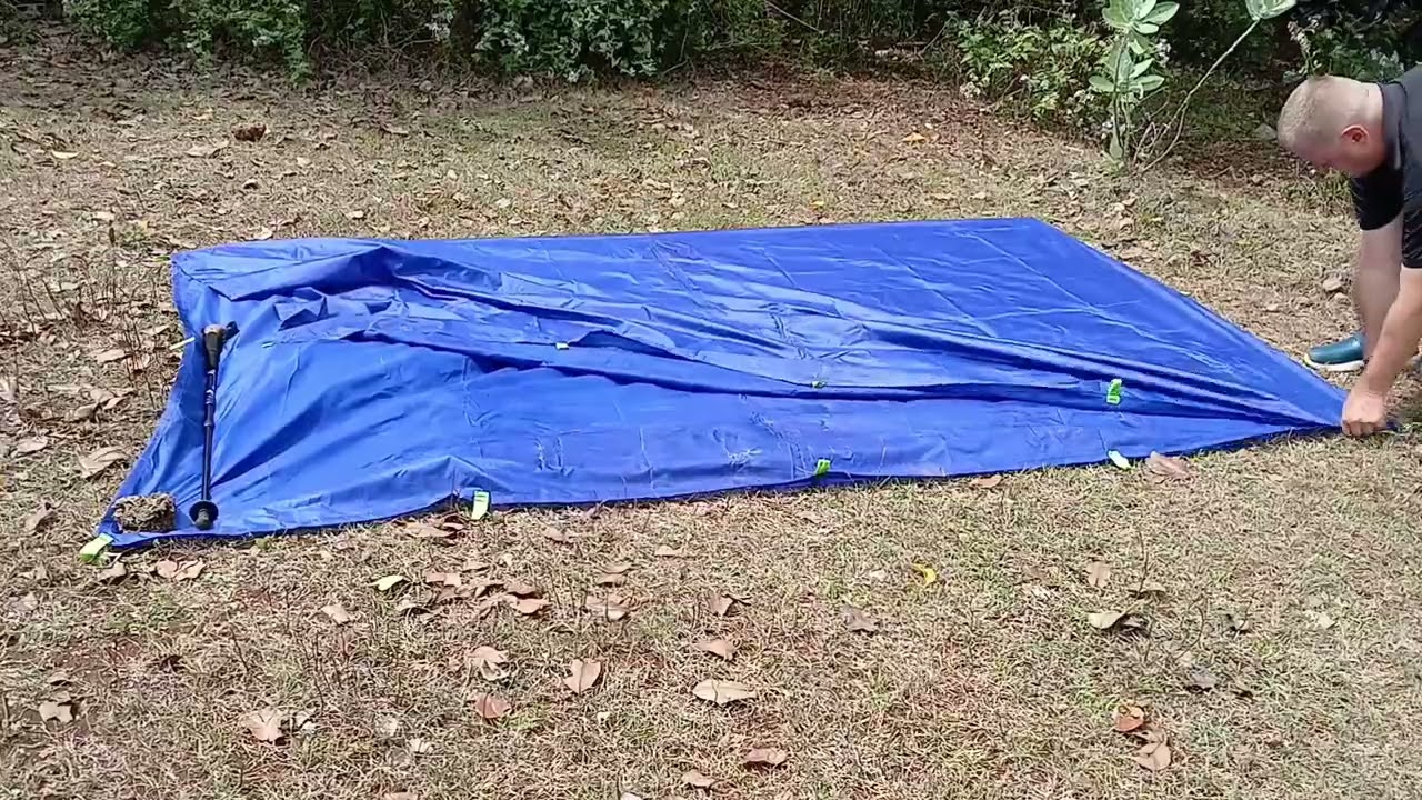 Tutorial tarp tent 4x3 m with floor