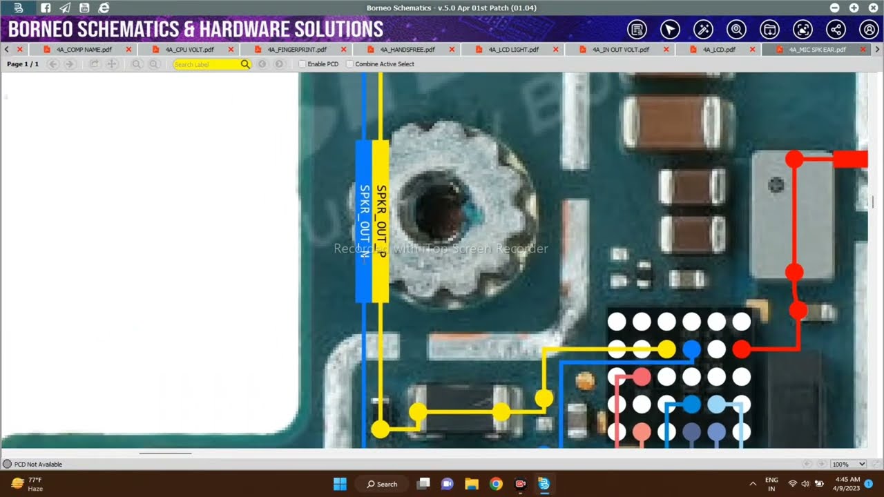 Google Pixel 4a Ear Speaker 🔊 Loud Speaker/ Microphone 🎙️ Issue Solution Via BorneoSchematicsDiagram
