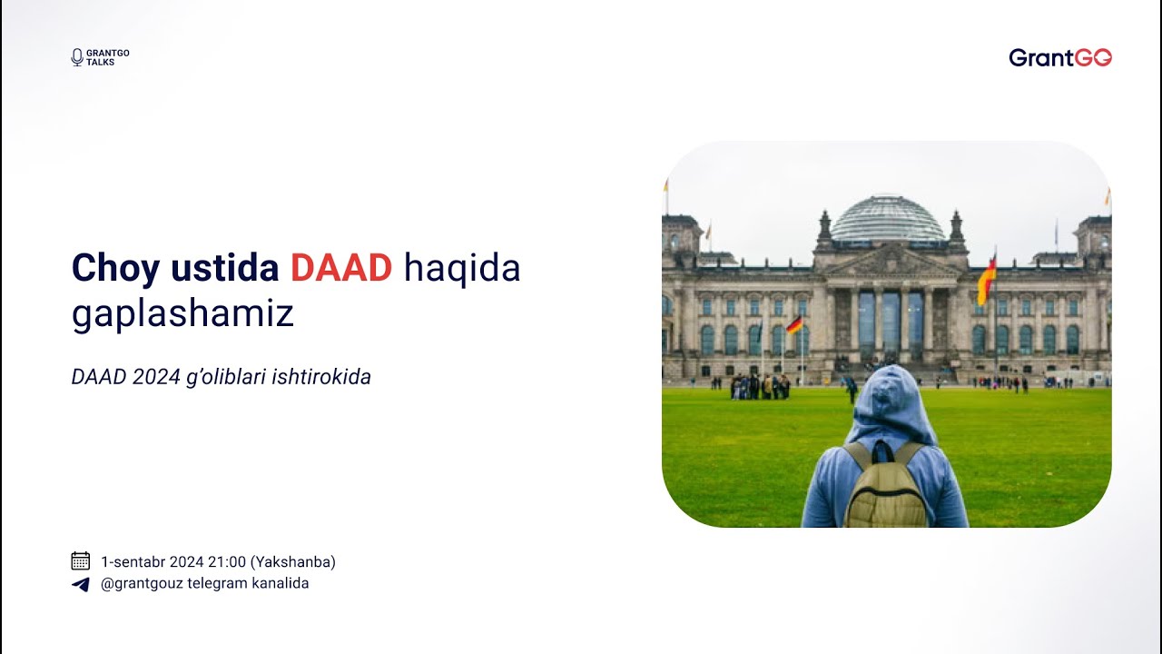 DAAD 2024: Eng Asosiy Ma'lumotlar va Nomzodlar Taassurotlari 1-Qism | Choy ustida