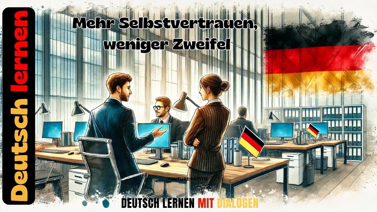 Deutsch lernen - Mehr Selbstvertrauen weniger Zweifel I Deutsch lernen mit Dialogen