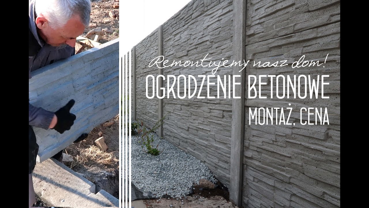 Ogrodzenie - budowa ogrodzenia z betonu / remontujemy stary dom !