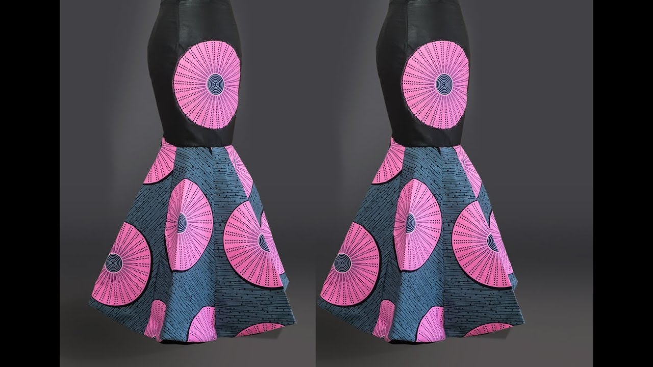 How to Make an 8  Paneled Skirt|Trumpet Skirt|Cutting and Stitching