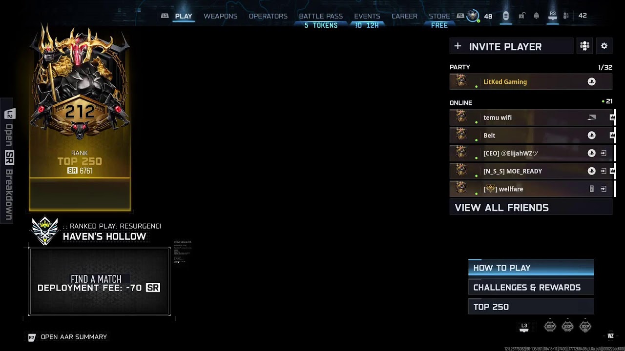 WARZONE RANKED
