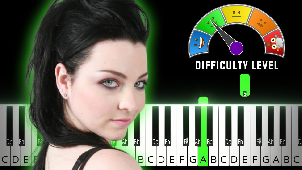 Bring Me To Life - Evanescence | EASY MEDIUM Piano Tutorial + Sheet Music (PDF)