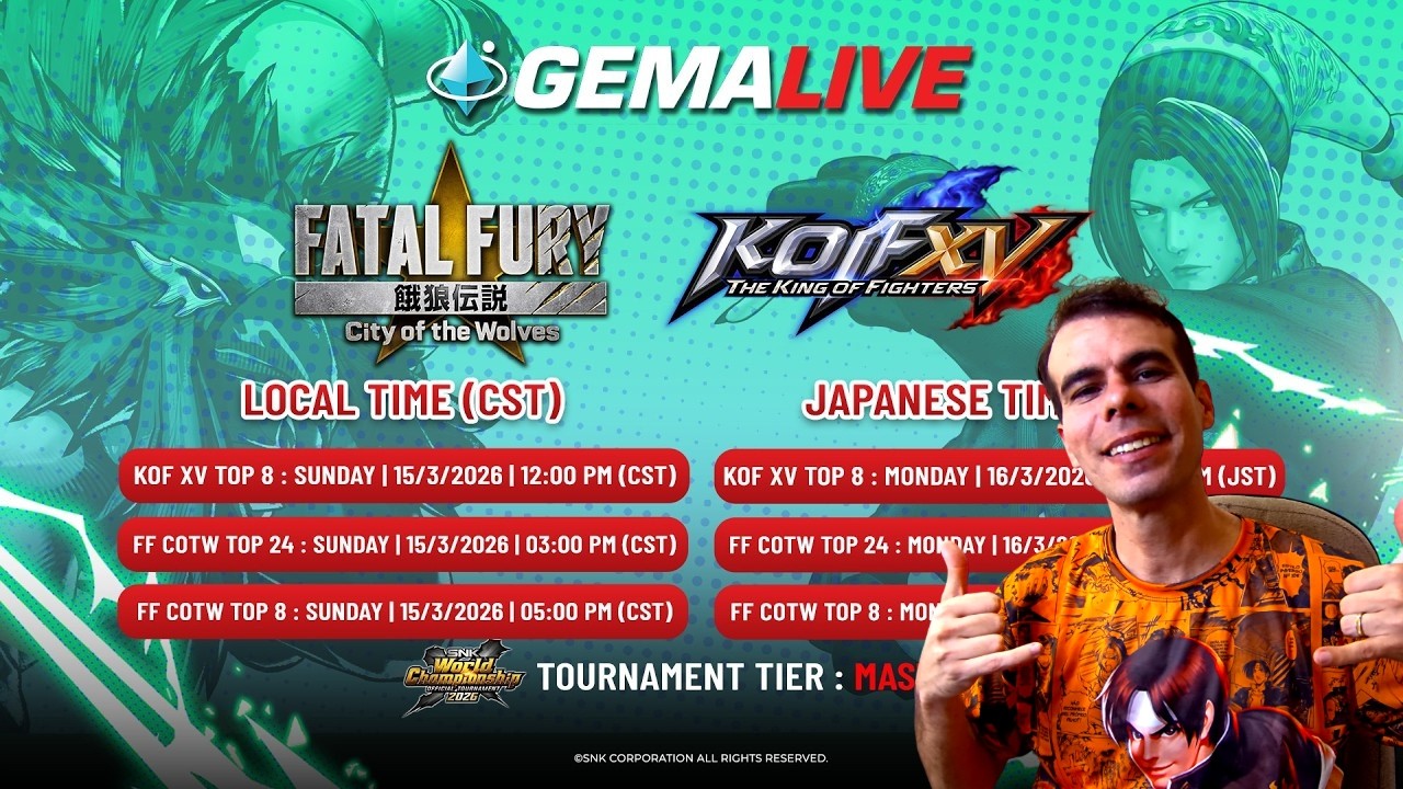 TOP 24 FATAL FURY CITY OF THE WOLVES  GEMA LIVE