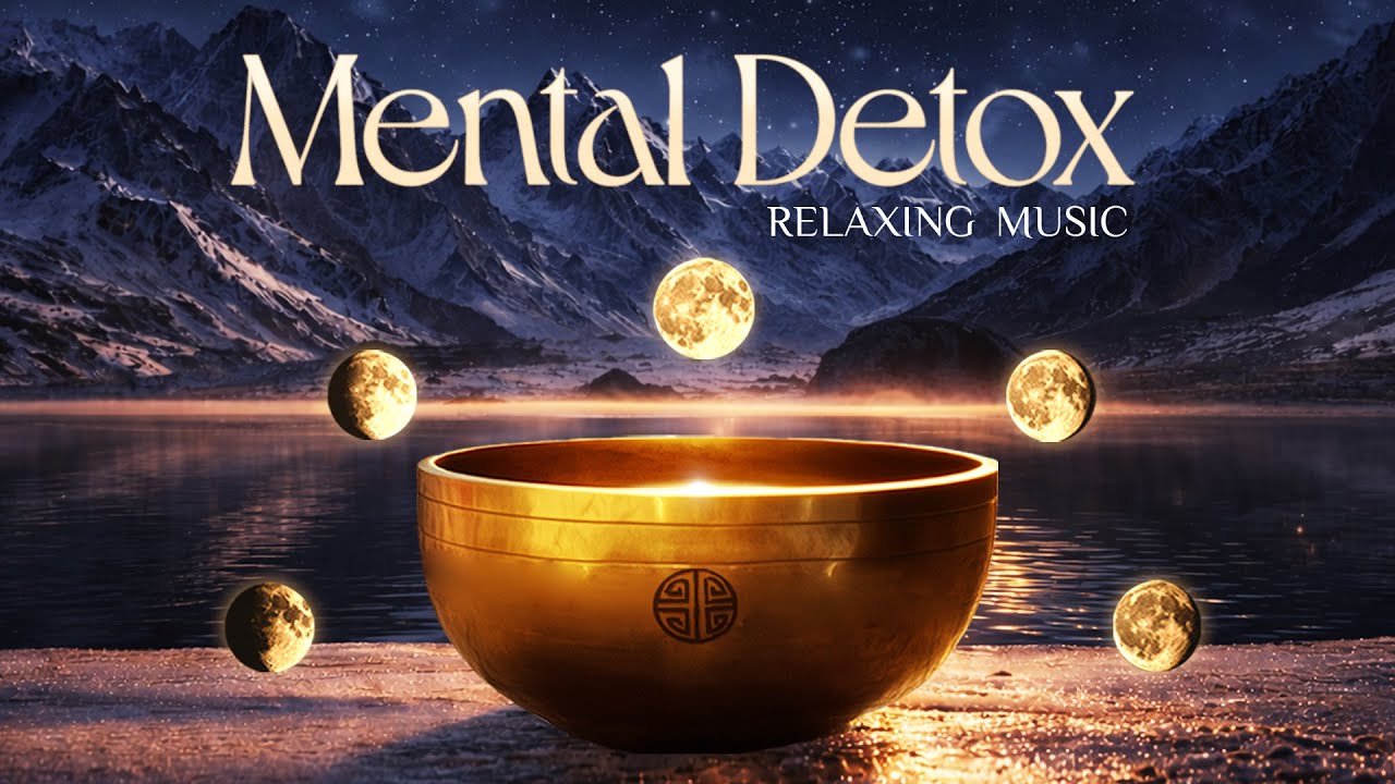 MENTAL DETOX - Tibetan Singing Bowl for Total Calm & Deep Meditation | Full Moon Healing Space