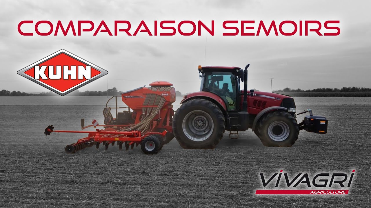 Comparaison des semoirs Kuhn : Megant, Kosma et Venta