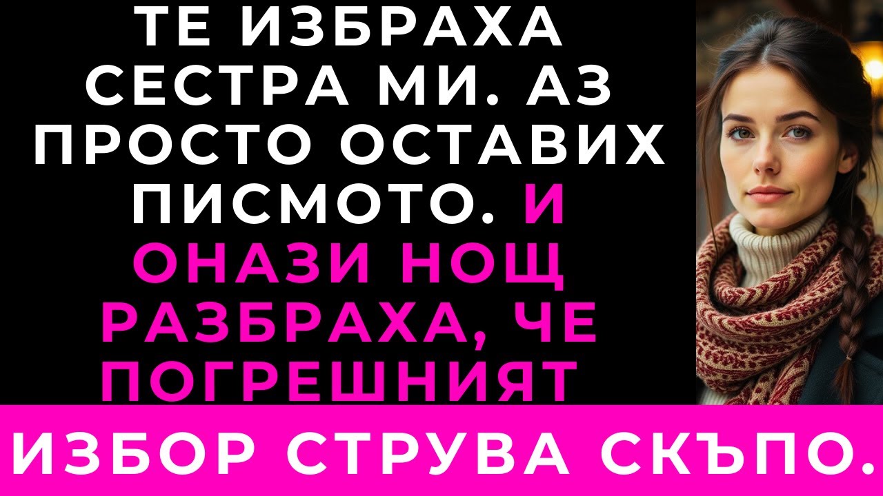 Родителите Ми Избраха Сестра Ми — Докато Не Прочетоха Писмото, Което Оставих На Масата Онази Нощ.