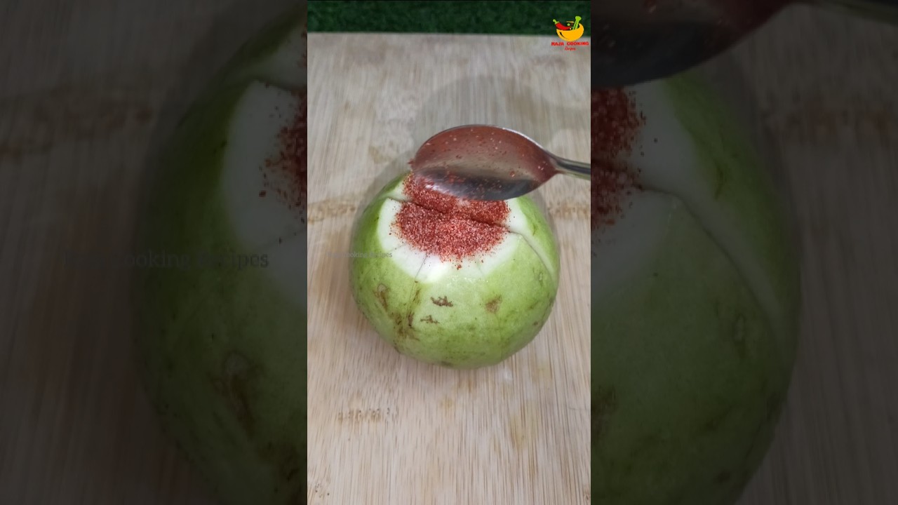 Amazing Masala Guava!! | Who Like this  #short #rajacookingrecipes #guava #guavamasala #asmr