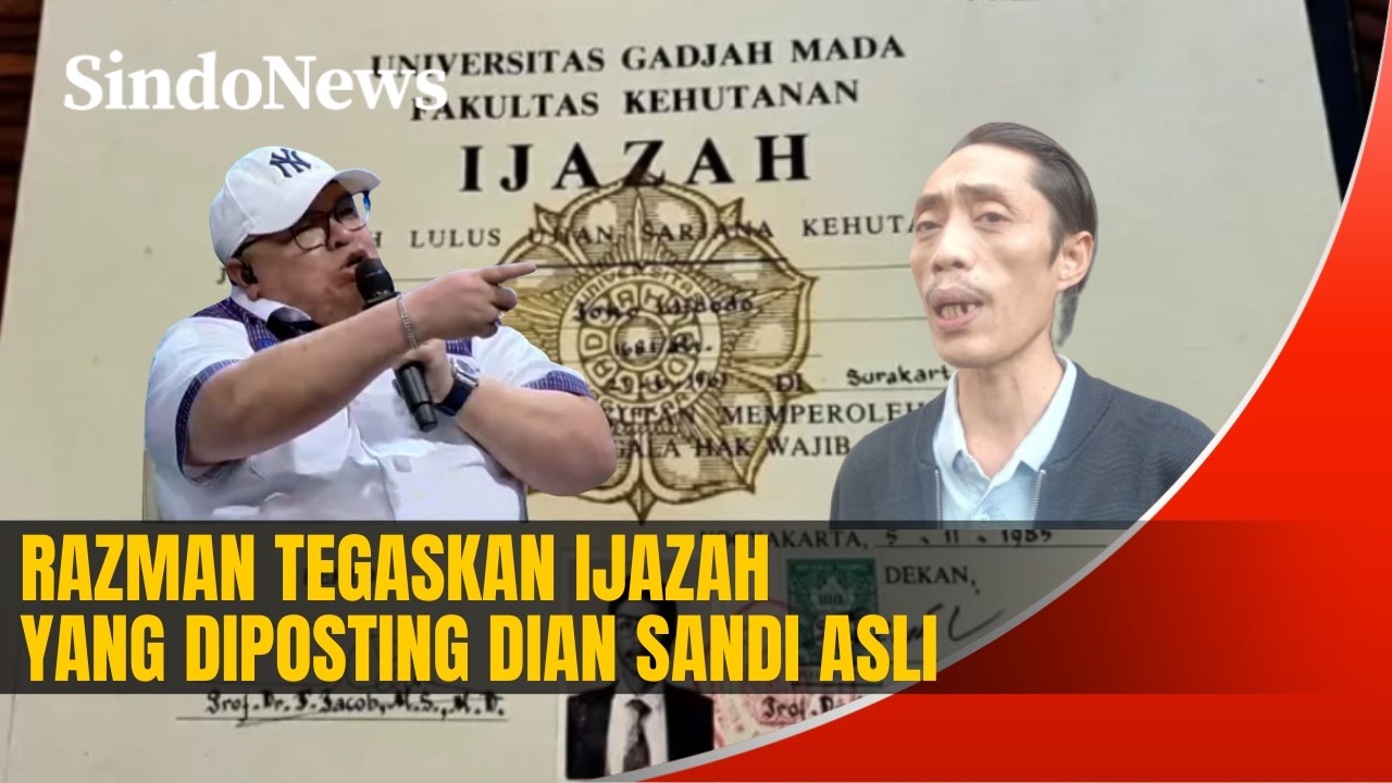 Razman Tegaskan Ijazah yang Diposting Dian Sandi Asli, Polemik Makin Memanas! | Rakyat Bersuara |