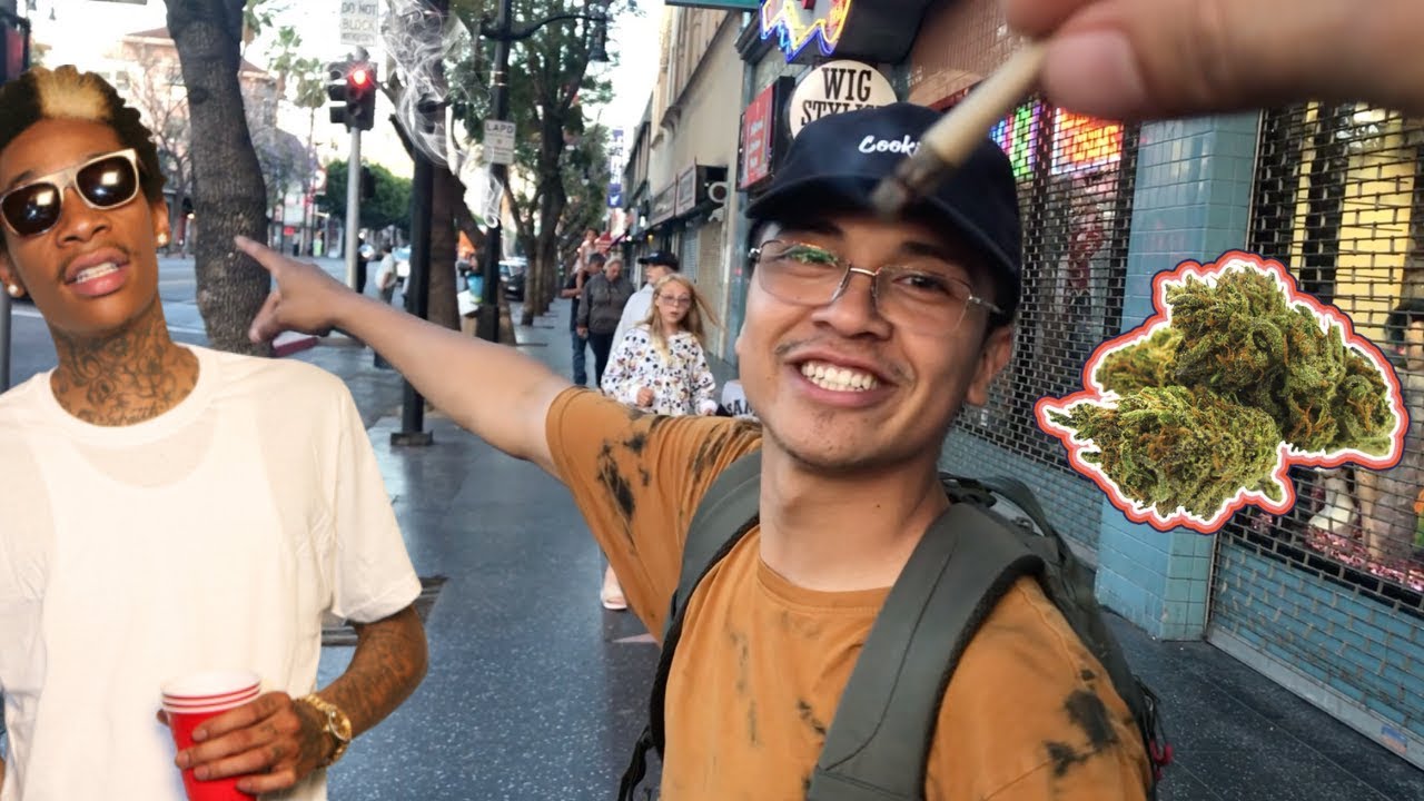 Ran into WIZ KHALIFA while smoking a joint