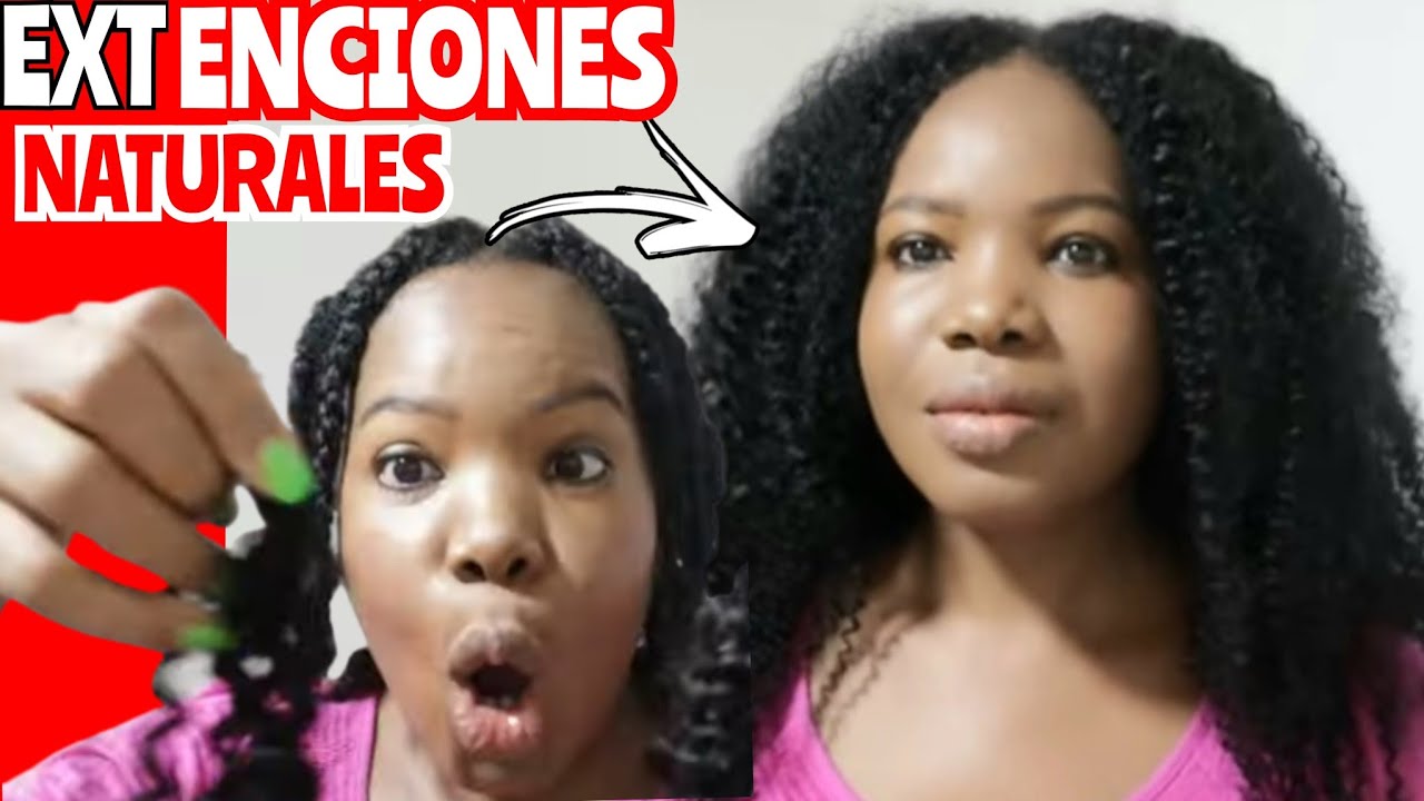 EXTENSIONES DE CABELLO CON CLIPS|PASO A PASO:CABELLO AFRO RIZADO|KINKY-CURLY 