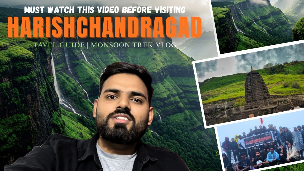 We almost got lost! HARISHCHANDRAGAD TRAVEL GUIDE | Monsoon trek near PUNE | 4K Travel vlog