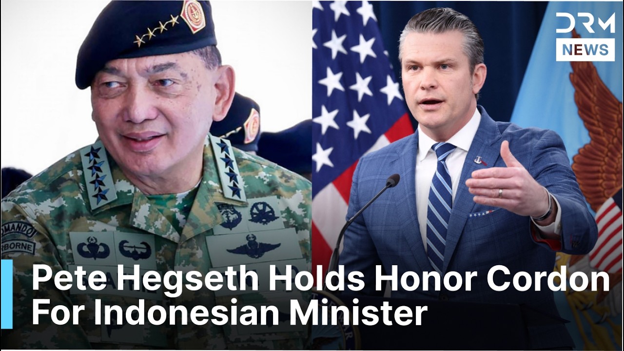 US Defense Secretary Hosts Honor Cordon For Indonesia Minister | DRM News | AC1F