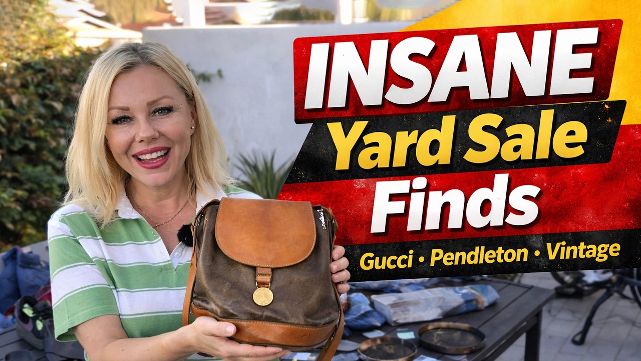 I Went Yard Sale Thrifting & Found INSANE Vintage Gucci, Pendleton & More! | #sourcedinsocal