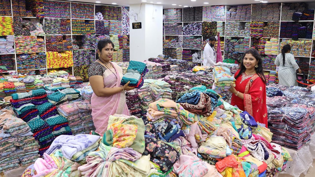 Daily Wear Sarees Starting @ ₹90 💫 | Madina Wholesale Ashadam Offers | Arbaz Textiles
