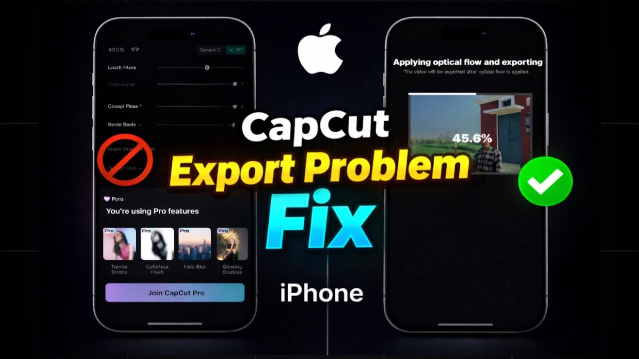 iPhone mein Capcut Pro Effects Export Problem | capcut pro effect use in iPhone 