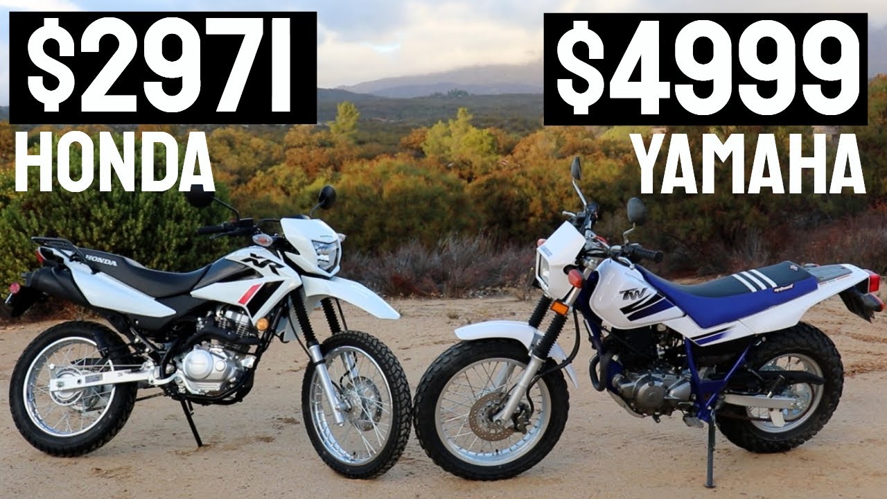 HONDA XR150L против YAMAHA TW200 — Dual Sport начального уровня
