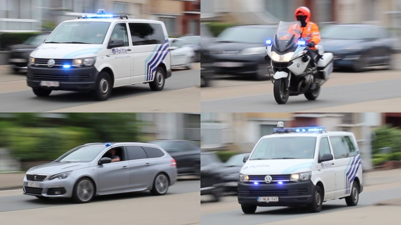 5x Politie Blankenberge-Zuienkerke naar spoed assistentie aan collega // 5x Blankenberge Police
